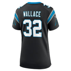 Trevin Wallace Carolina Panthers Women's Team Game Jersey - Black
