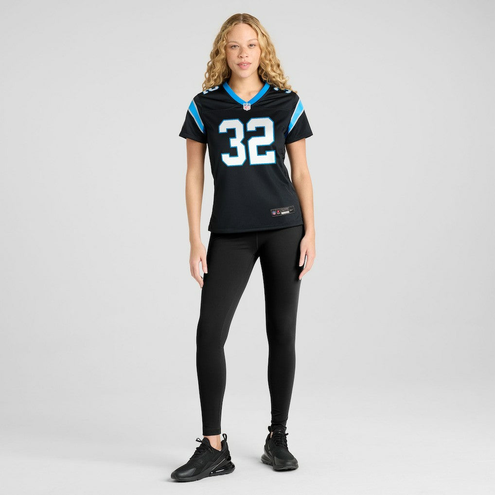 Trevin Wallace Carolina Panthers Women's Team Game Jersey - Black