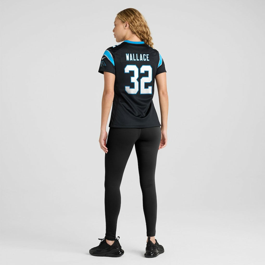 Trevin Wallace Carolina Panthers Women's Team Game Jersey - Black
