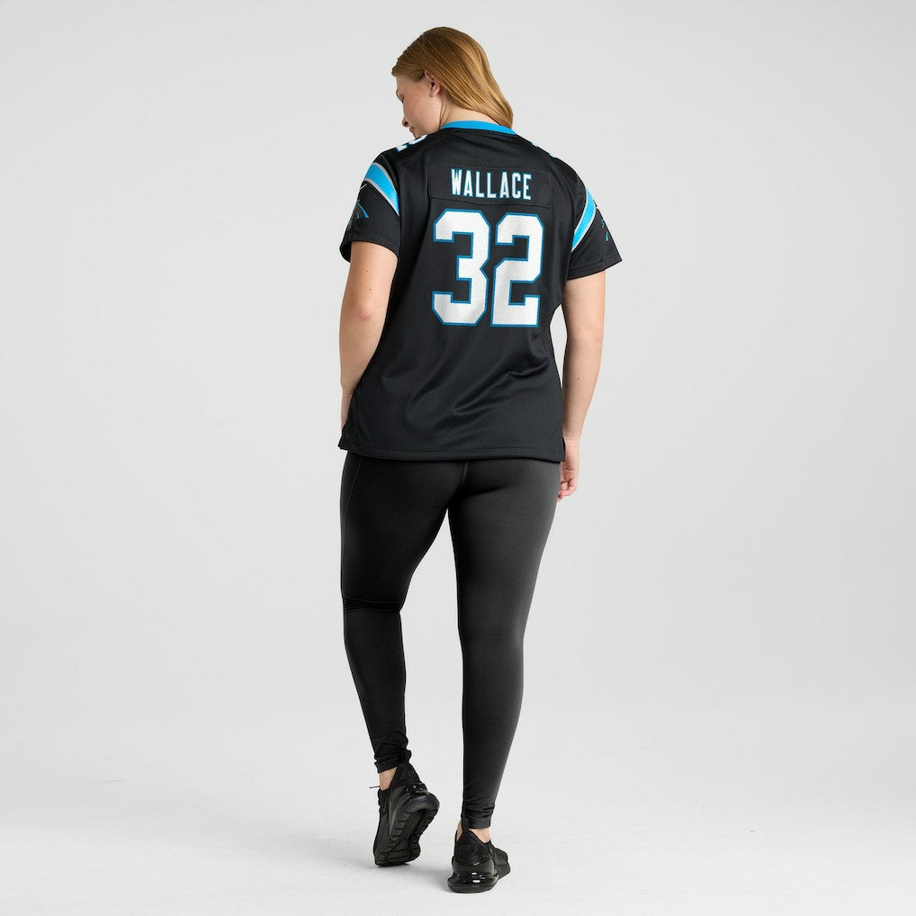 Trevin Wallace Carolina Panthers Women's Team Game Jersey - Black