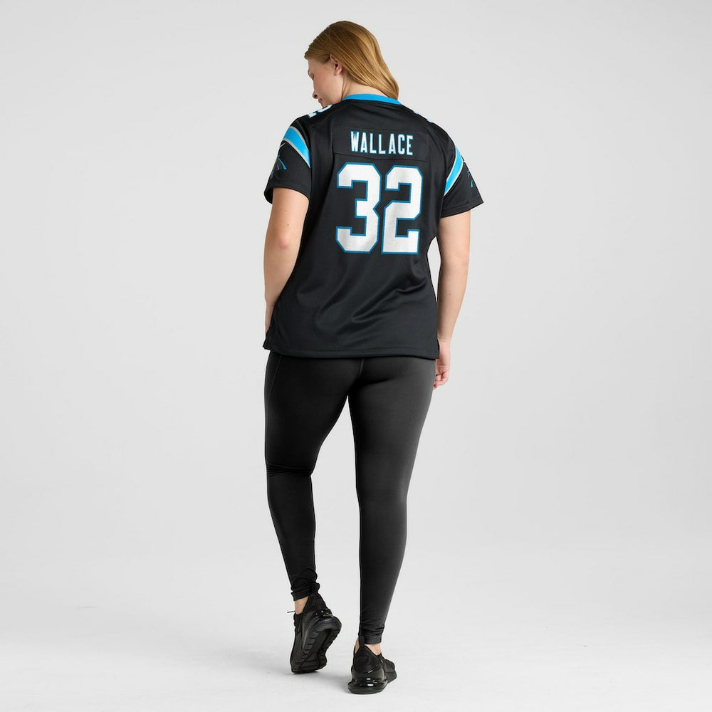 Trevin Wallace Carolina Panthers Women's Team Game Jersey - Black