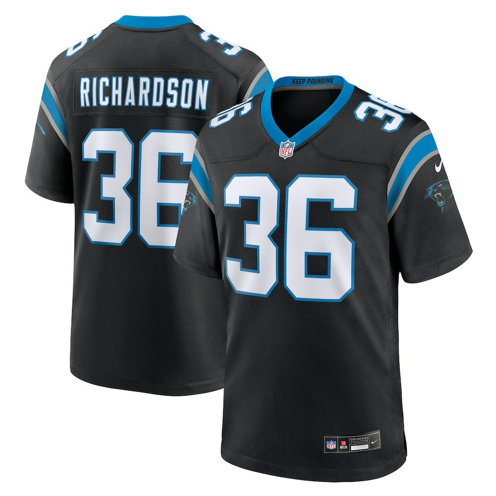 Demani Richardson Carolina Panthers Team Game Jersey - Black