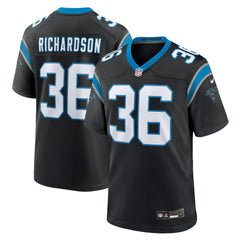 Demani Richardson Carolina Panthers Team Game Jersey - Black