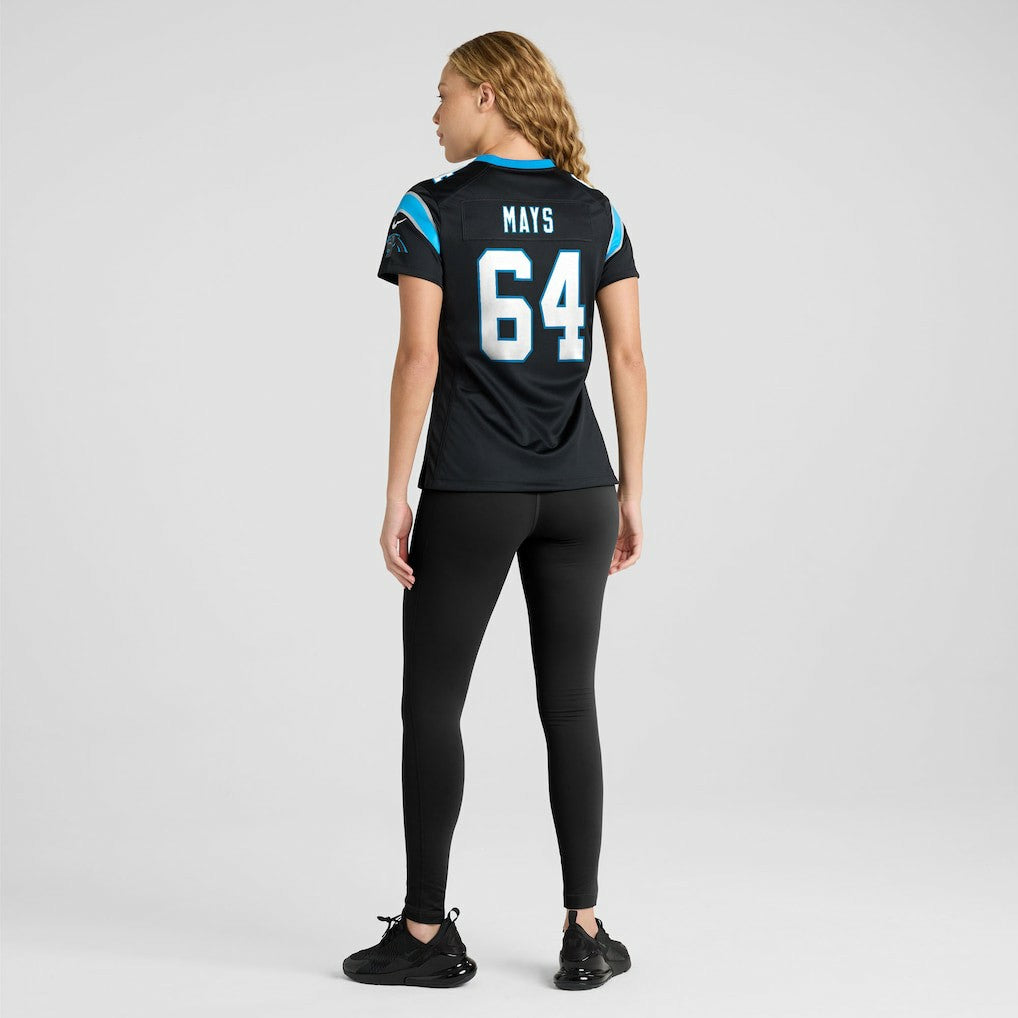 Cade Mays Carolina Panthers Women's Team Game Jersey - Black