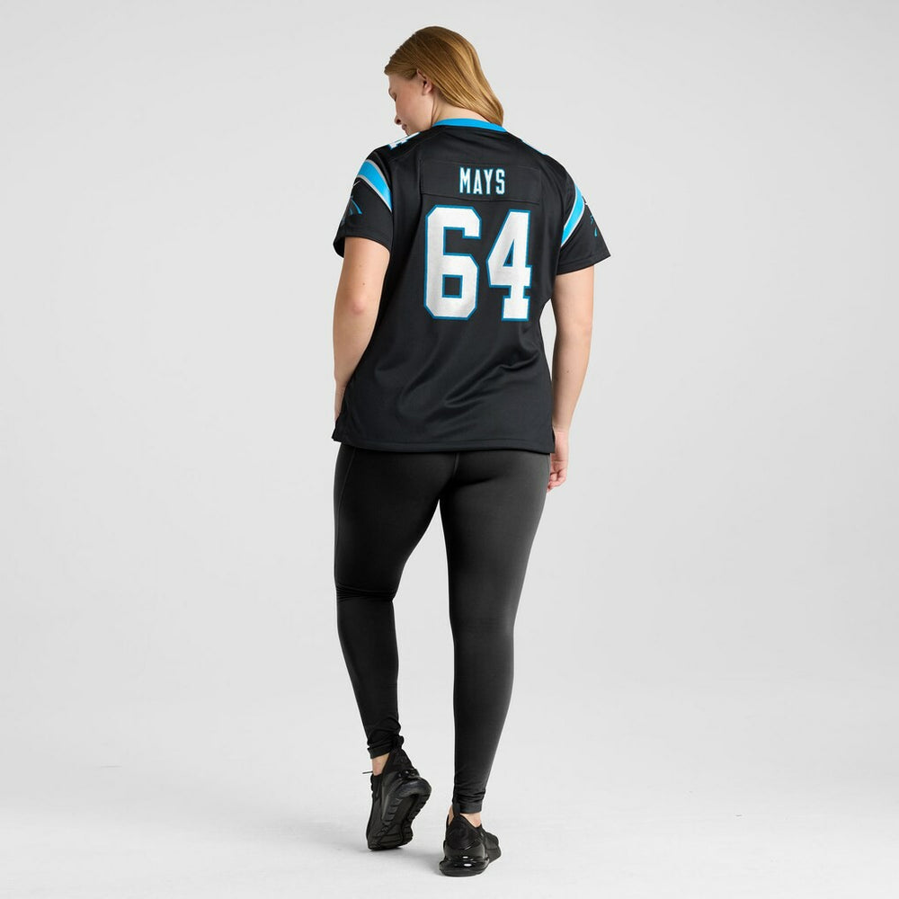 Cade Mays Carolina Panthers Women's Team Game Jersey - Black