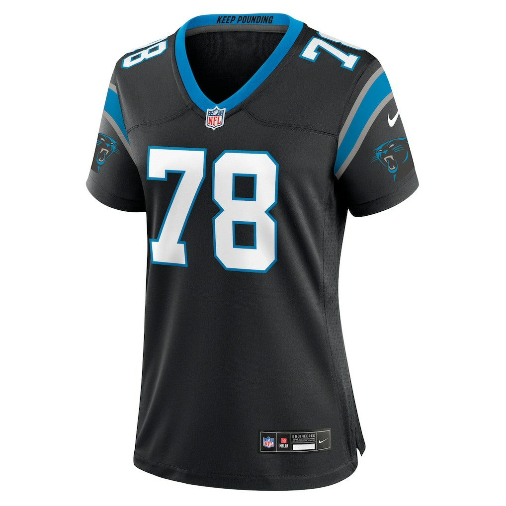 Popo Aumavae Carolina Panthers Women's Team Game Jersey - Black