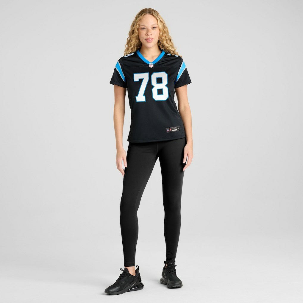 Popo Aumavae Carolina Panthers Women's Team Game Jersey - Black