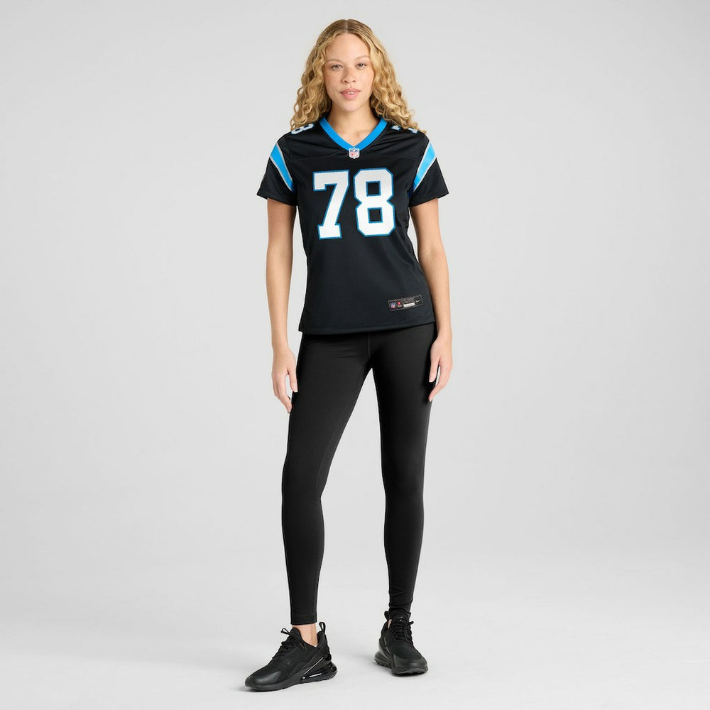 Popo Aumavae Carolina Panthers Women's Team Game Jersey - Black