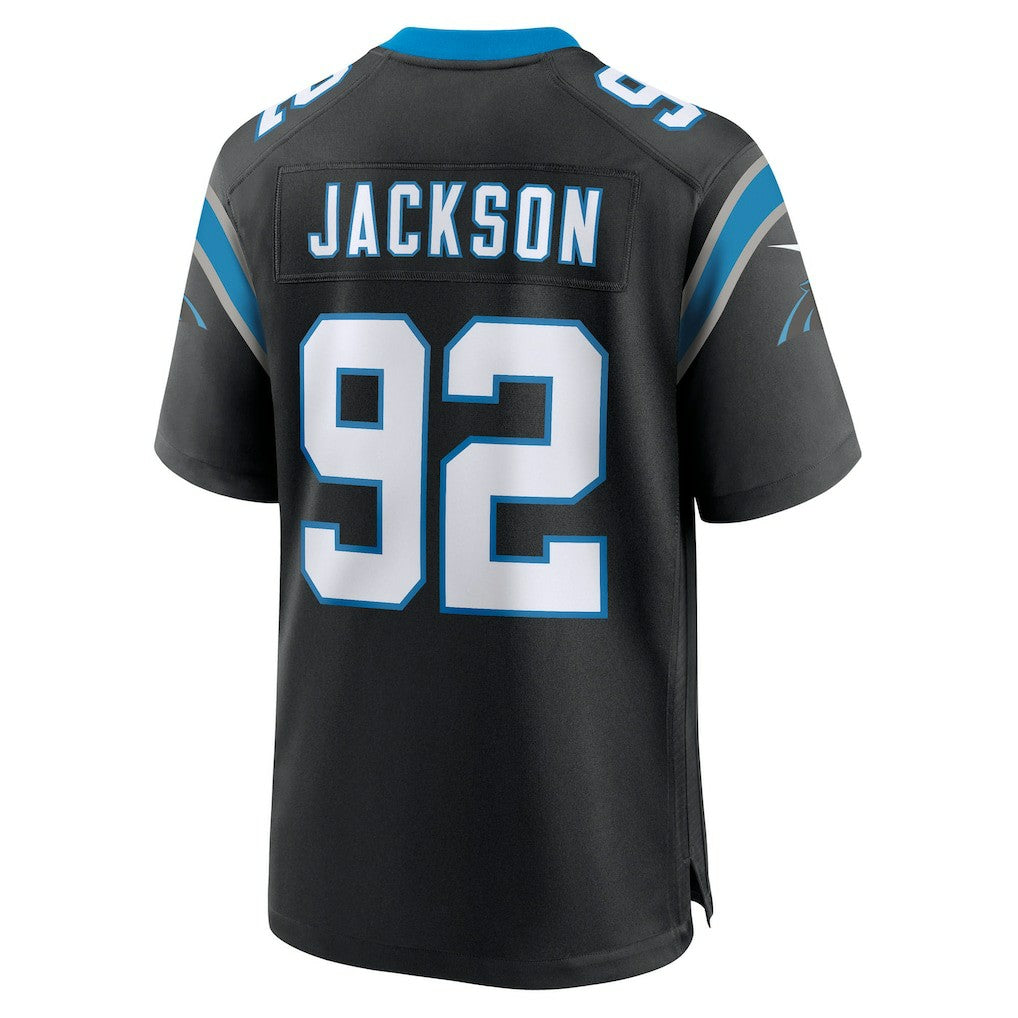 Cam Jackson Carolina Panthers Team Game Jersey - Black