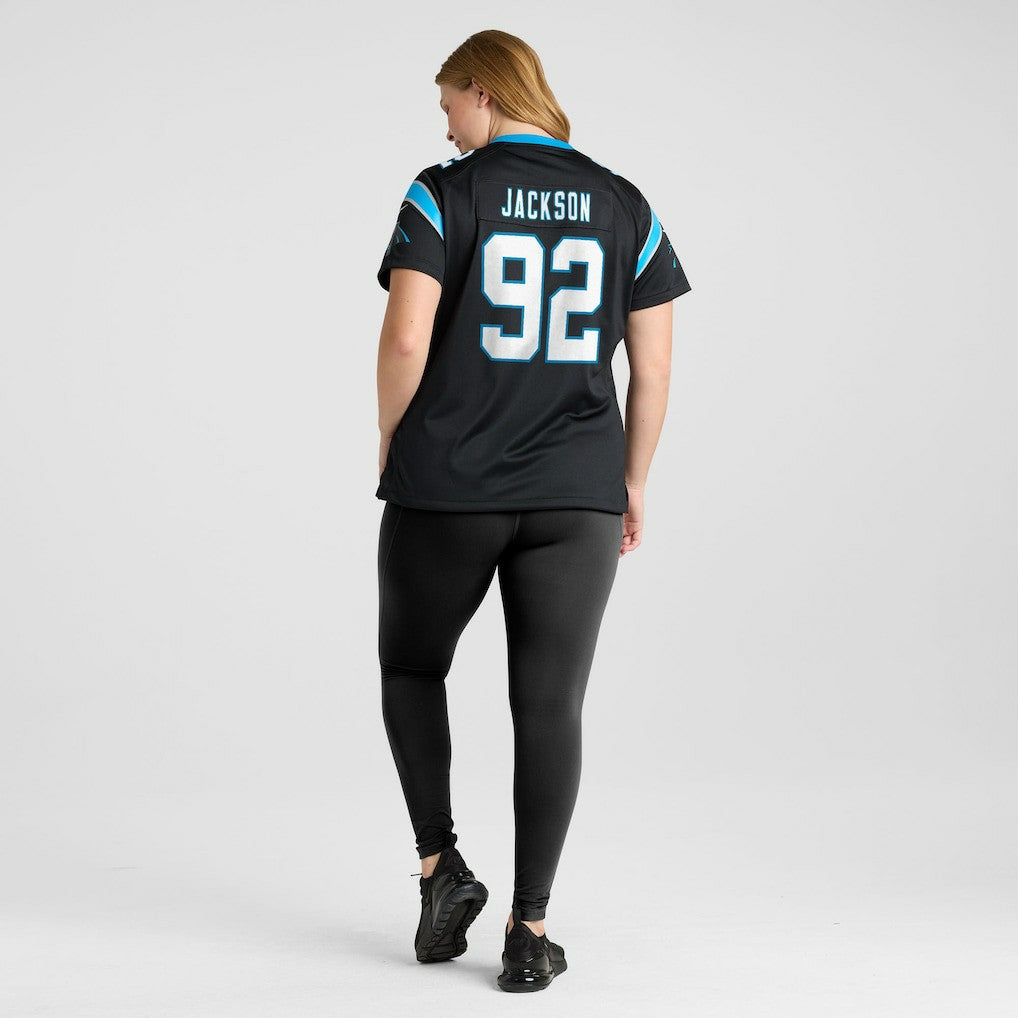 Cam Jackson Carolina Panthers Women's Team Game Jersey - Black