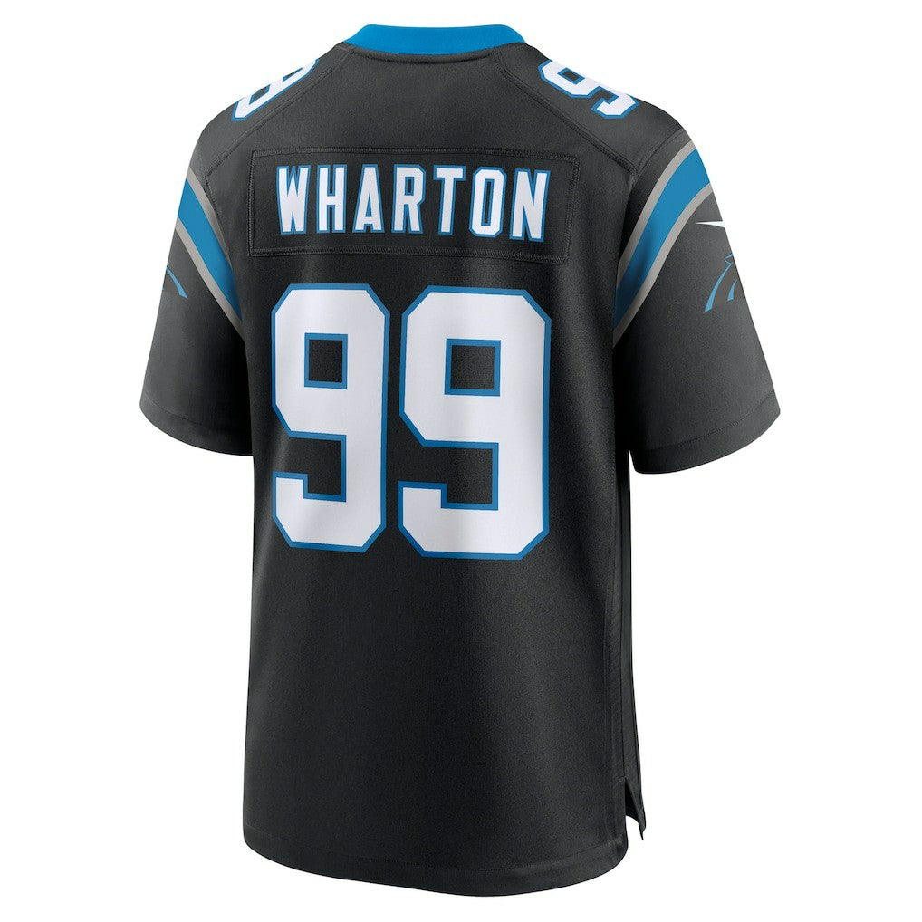 Tershawn Wharton Carolina Panthers Team Game Jersey - Black