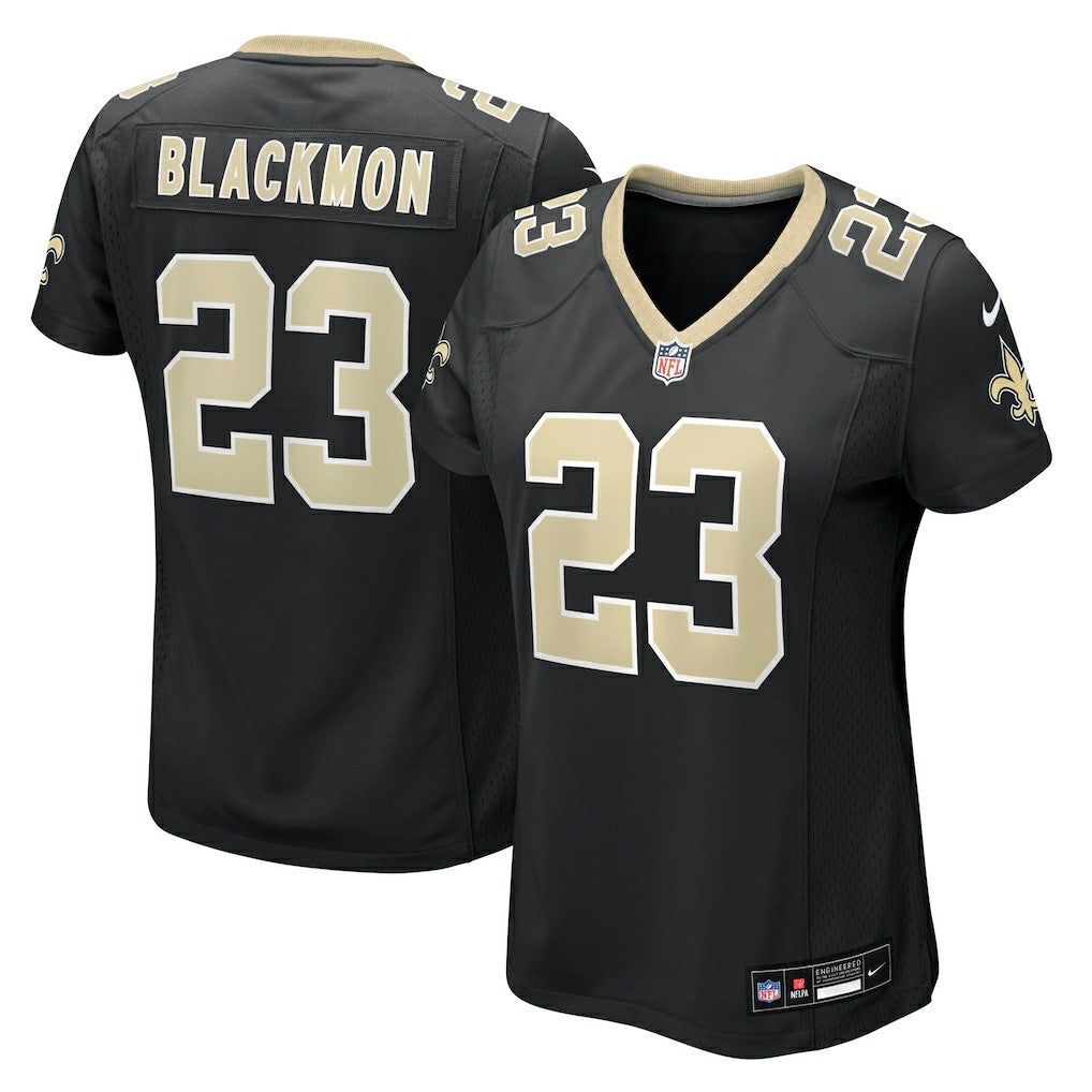 Julian Blackmon New Orleans Saints Women's Team Game Jersey - Black