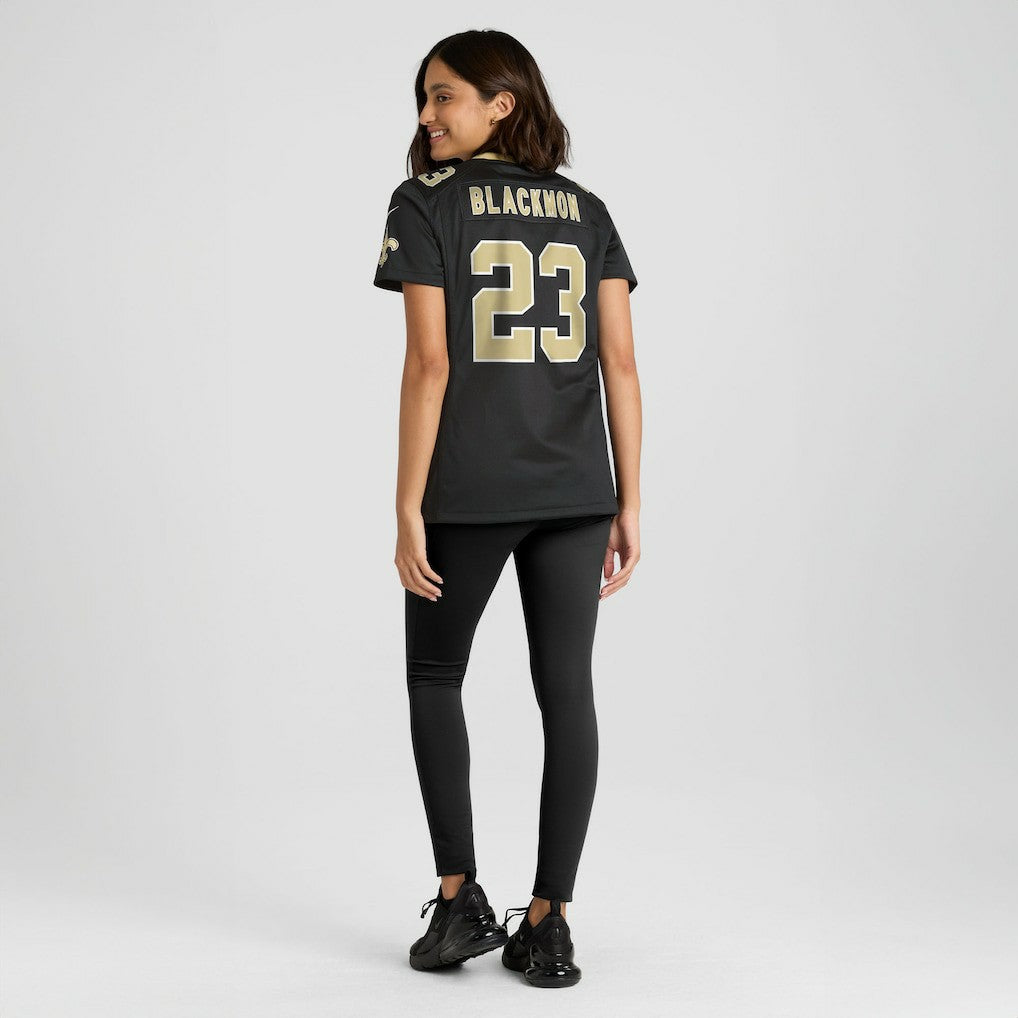 Julian Blackmon New Orleans Saints Women's Team Game Jersey - Black