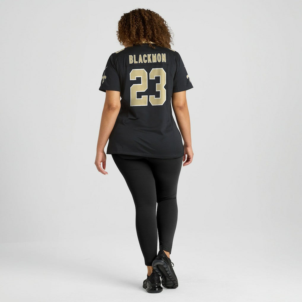 Julian Blackmon New Orleans Saints Women's Team Game Jersey - Black