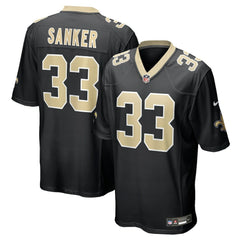 Jonas Sanker New Orleans Saints Team Game Jersey - Black
