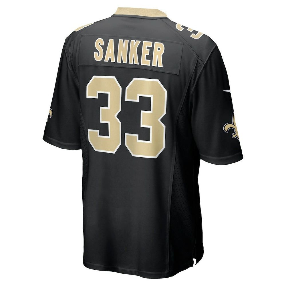 Jonas Sanker New Orleans Saints Team Game Jersey - Black