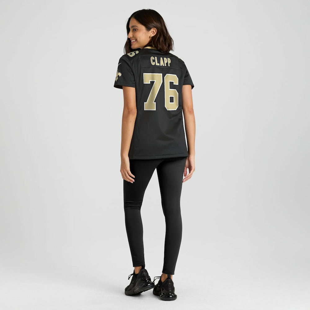 Will Clapp New Orleans Saints Women's Team Game Jersey - Black