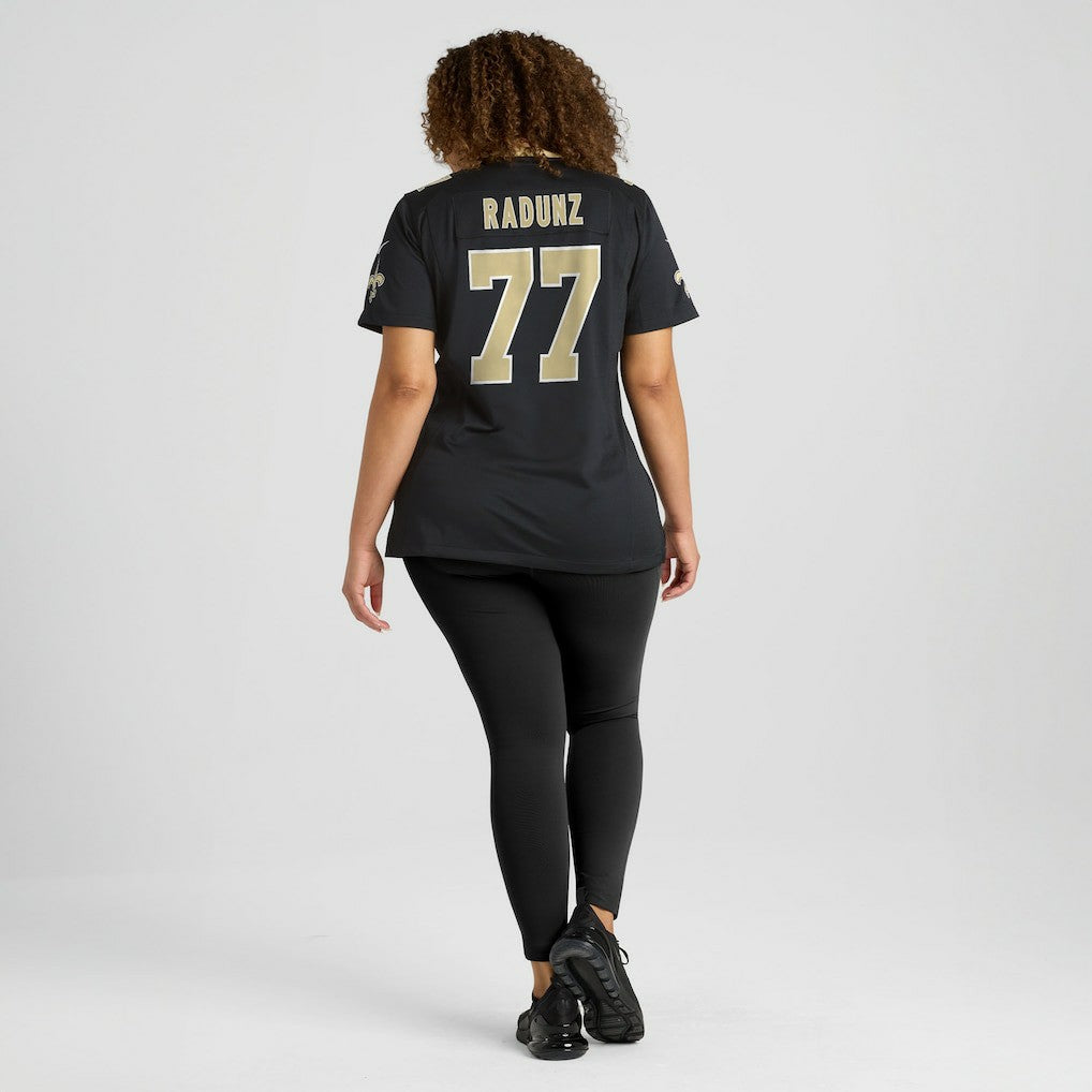 Dillon Radunz New Orleans Saints Women's Team Game Jersey - Black