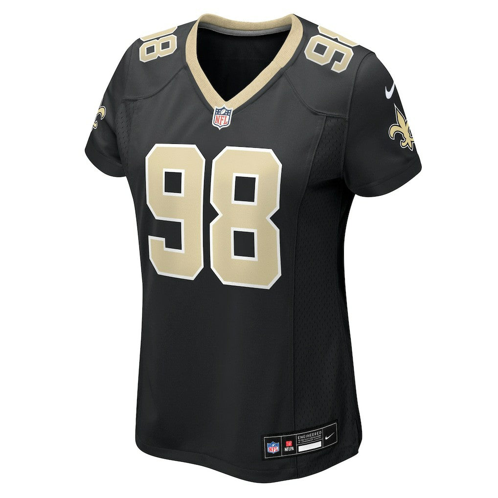 Jonathan Bullard New Orleans Saints Women's Team Game Jersey - Black