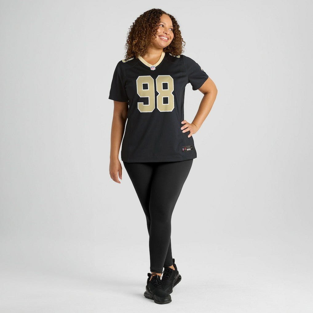 Jonathan Bullard New Orleans Saints Women's Team Game Jersey - Black