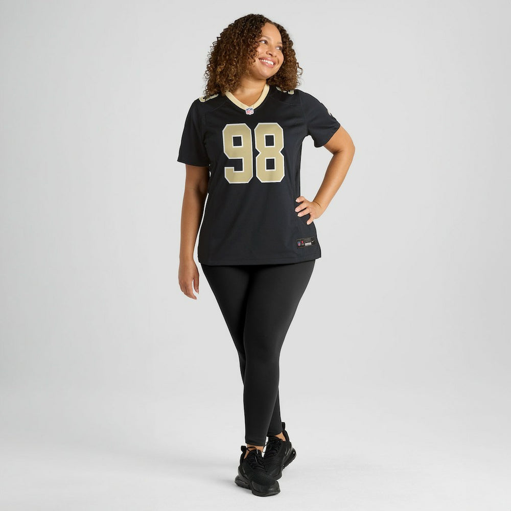 Jonathan Bullard New Orleans Saints Women's Team Game Jersey - Black