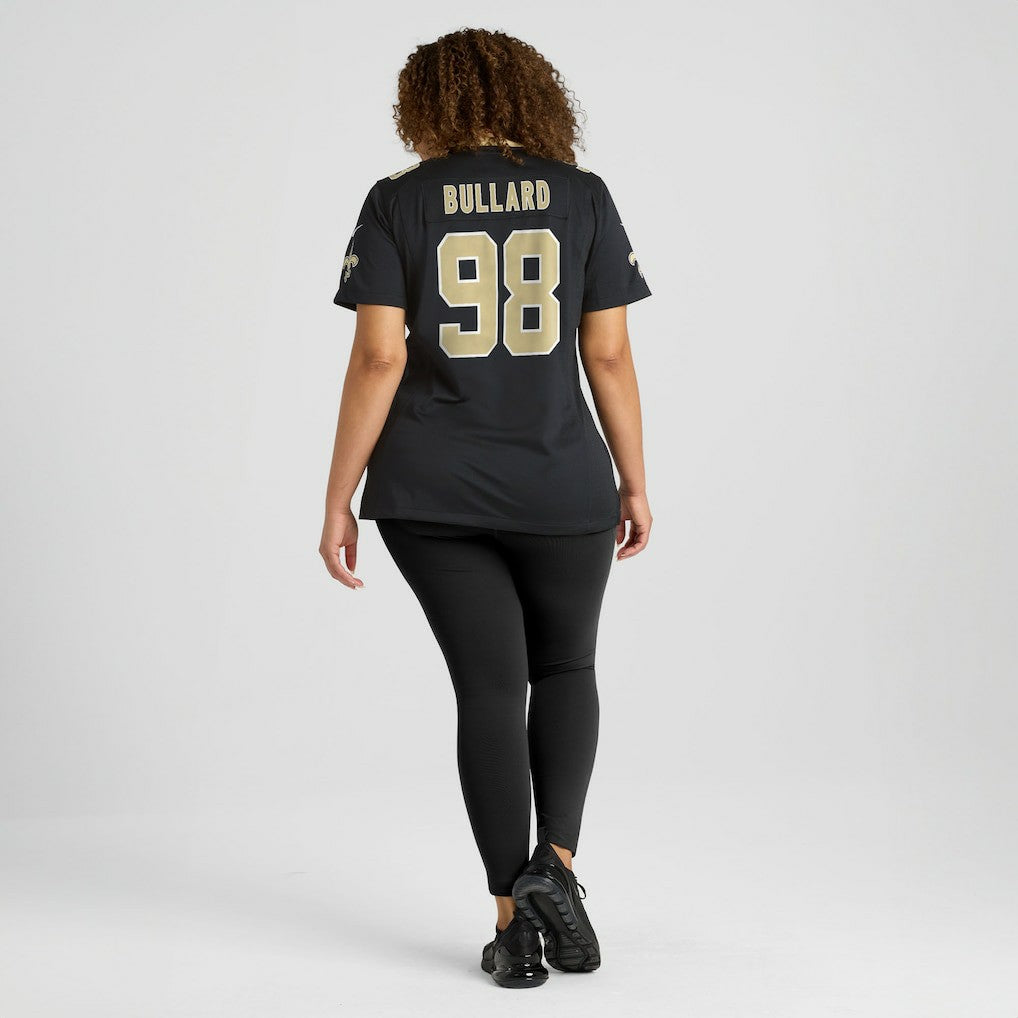 Jonathan Bullard New Orleans Saints Women's Team Game Jersey - Black