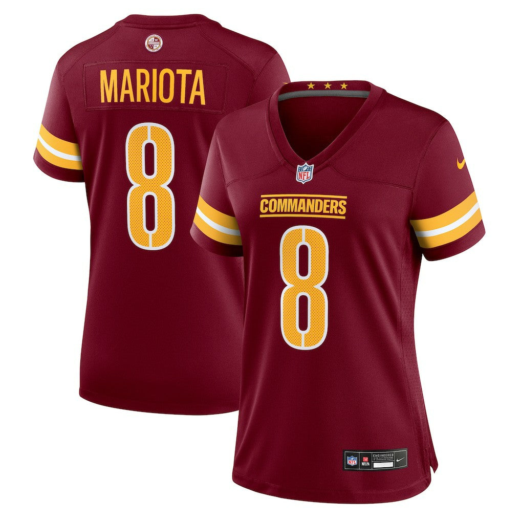 Marcus Mariota Washington Commanders Women's Team Game Jersey - Burgundy