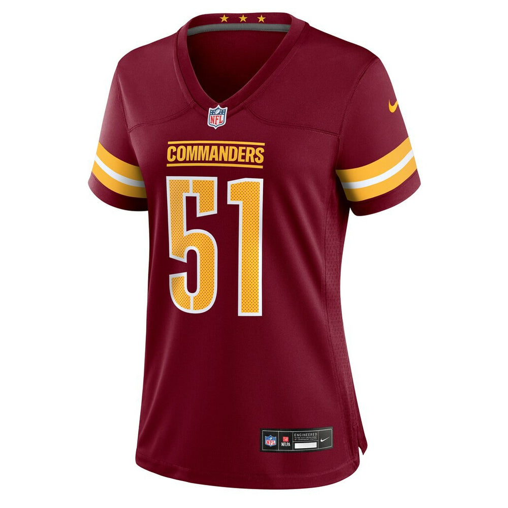 Ale Kaho Washington Commanders Women's Team Game Jersey - Burgundy