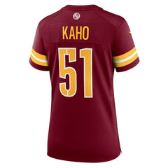 Ale Kaho Washington Commanders Women's Team Game Jersey - Burgundy