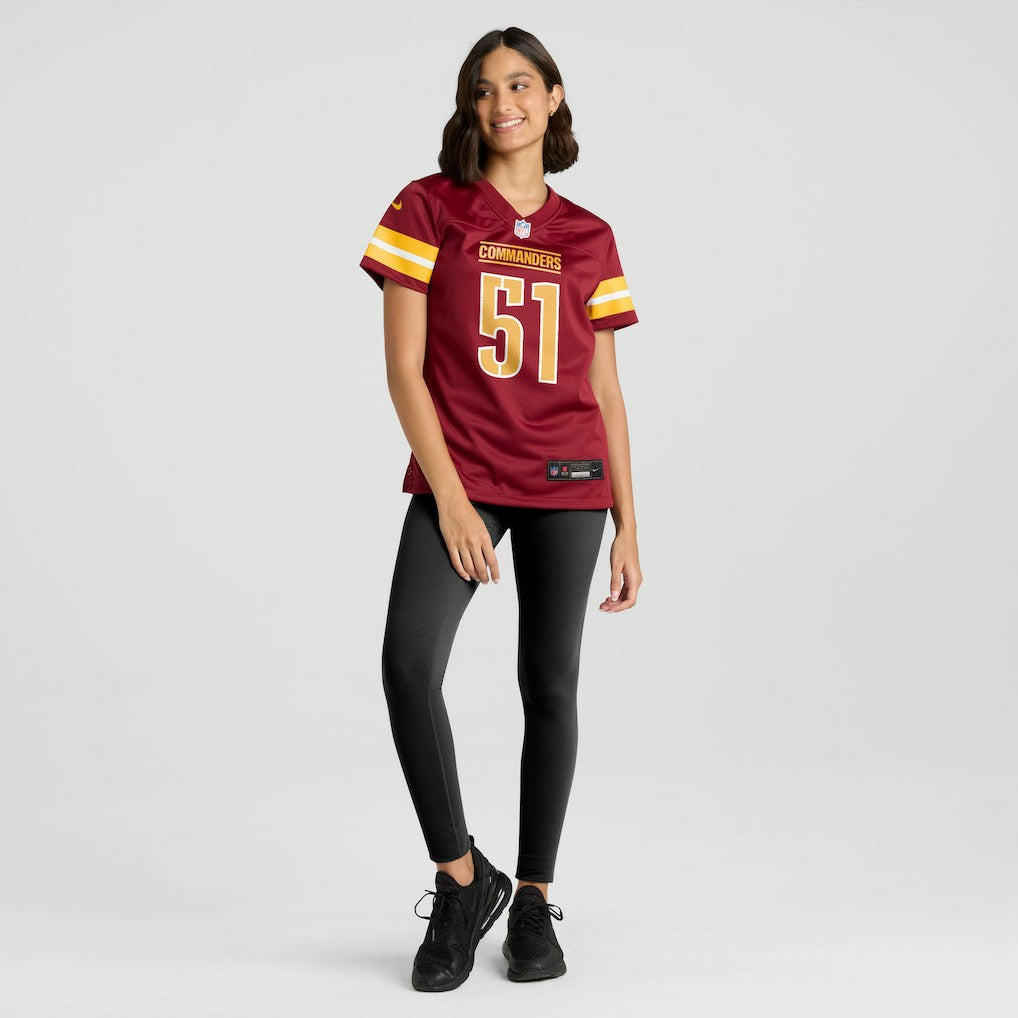 Ale Kaho Washington Commanders Women's Team Game Jersey - Burgundy
