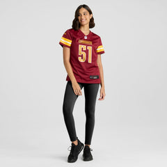Ale Kaho Washington Commanders Women's Team Game Jersey - Burgundy