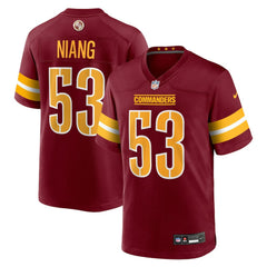 Lucas Niang Washington Commanders Team Game Jersey - Burgundy