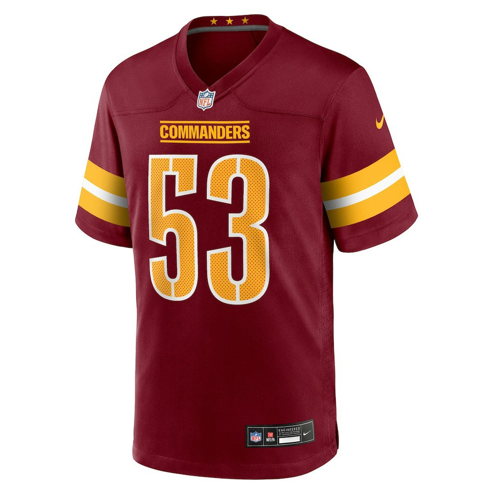 Lucas Niang Washington Commanders Team Game Jersey - Burgundy