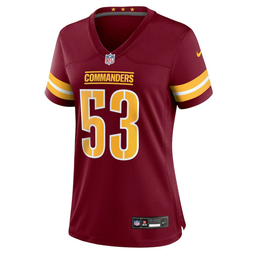 Lucas Niang Washington Commanders Women's Team Game Jersey - Burgundy