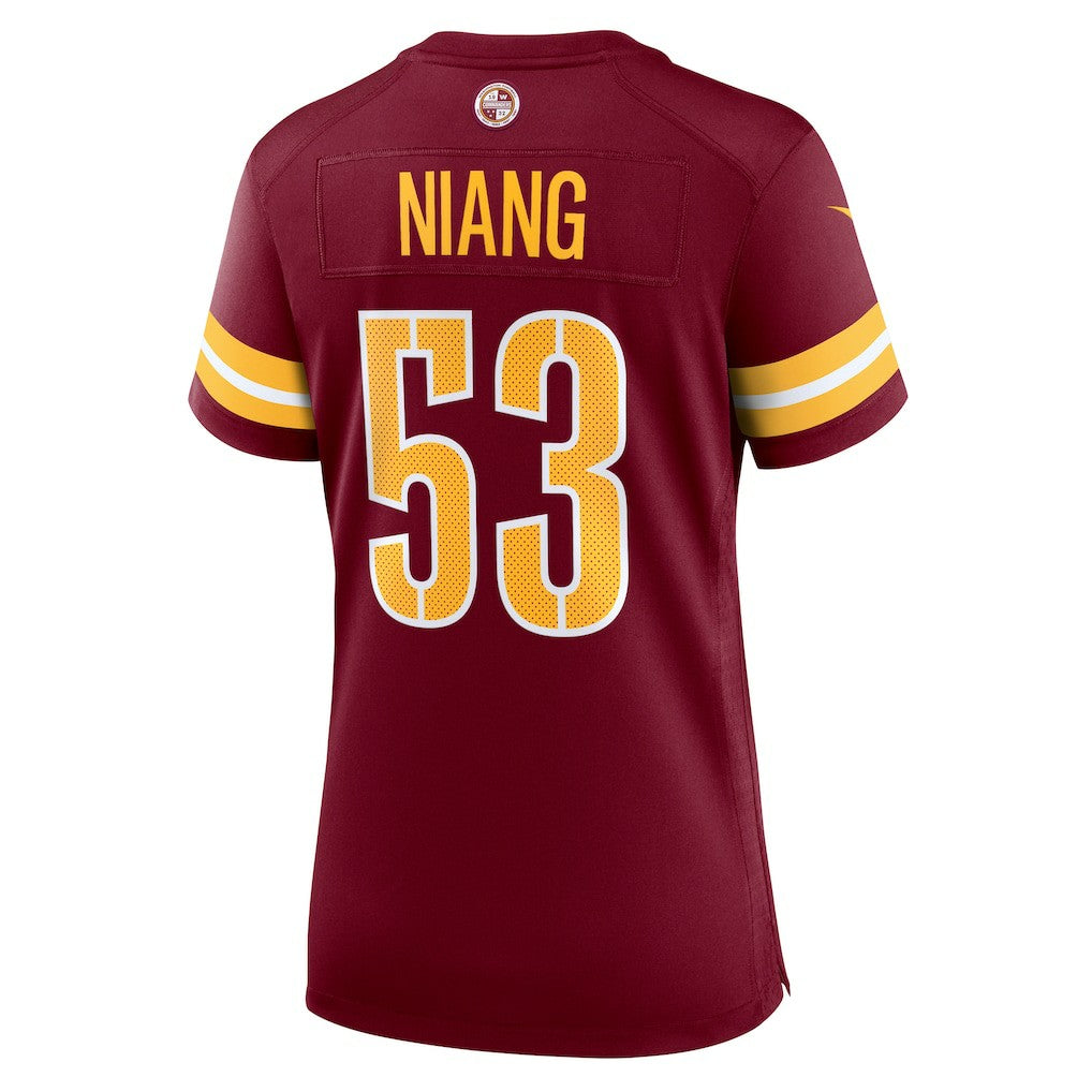 Lucas Niang Washington Commanders Women's Team Game Jersey - Burgundy