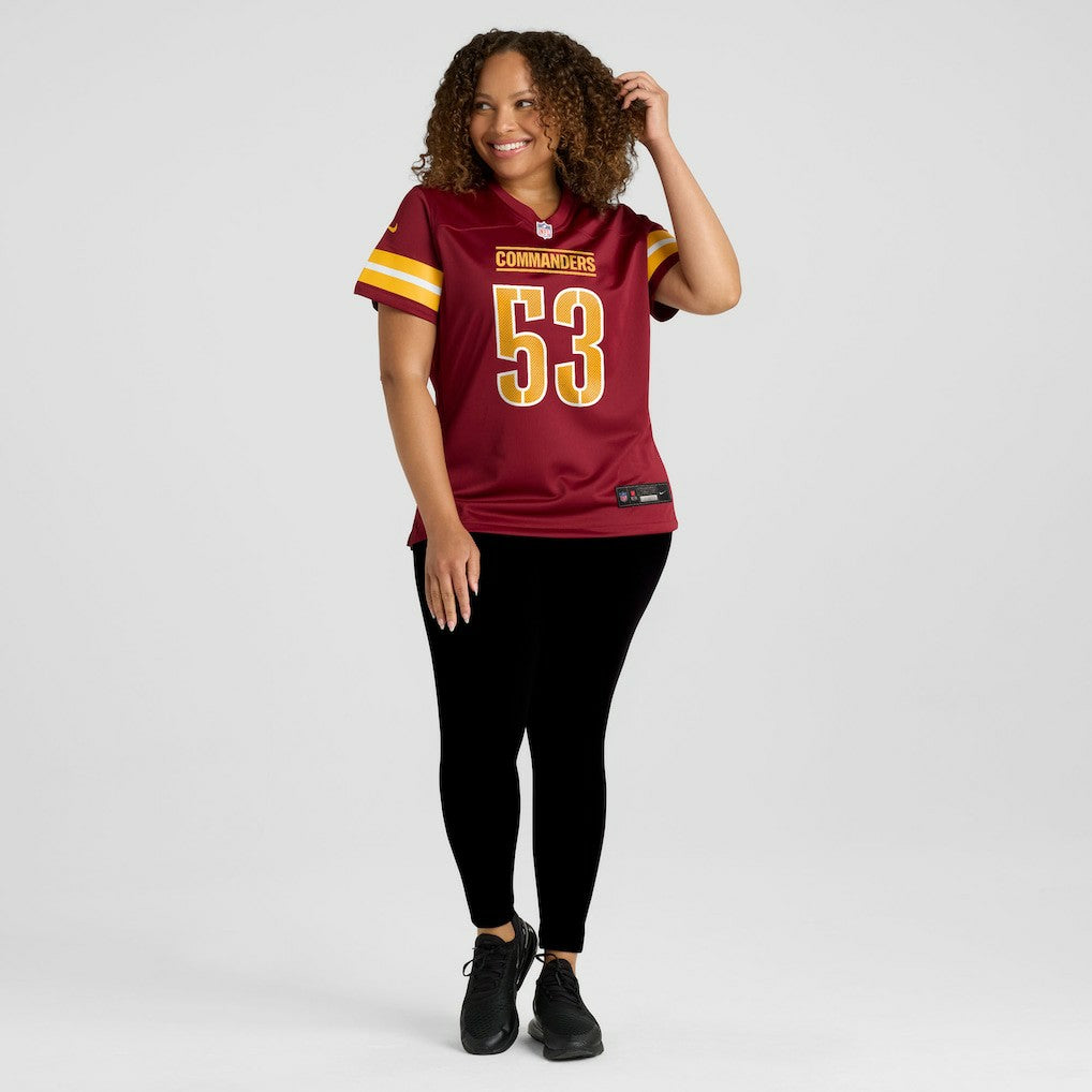 Lucas Niang Washington Commanders Women's Team Game Jersey - Burgundy
