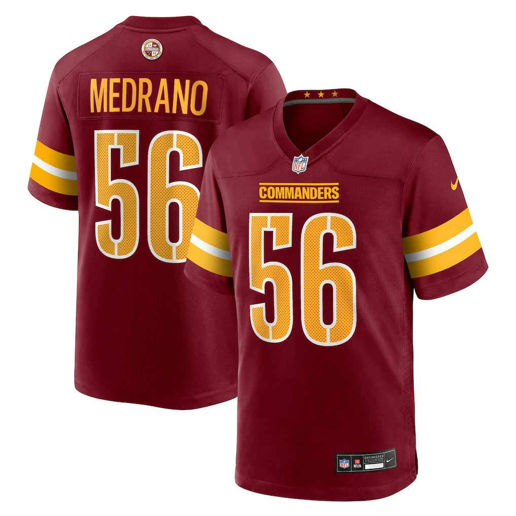 Kain Medrano Washington Commanders Team Game Jersey - Burgundy