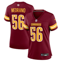 Kain Medrano Washington Commanders Women's Team Game Jersey - Burgundy