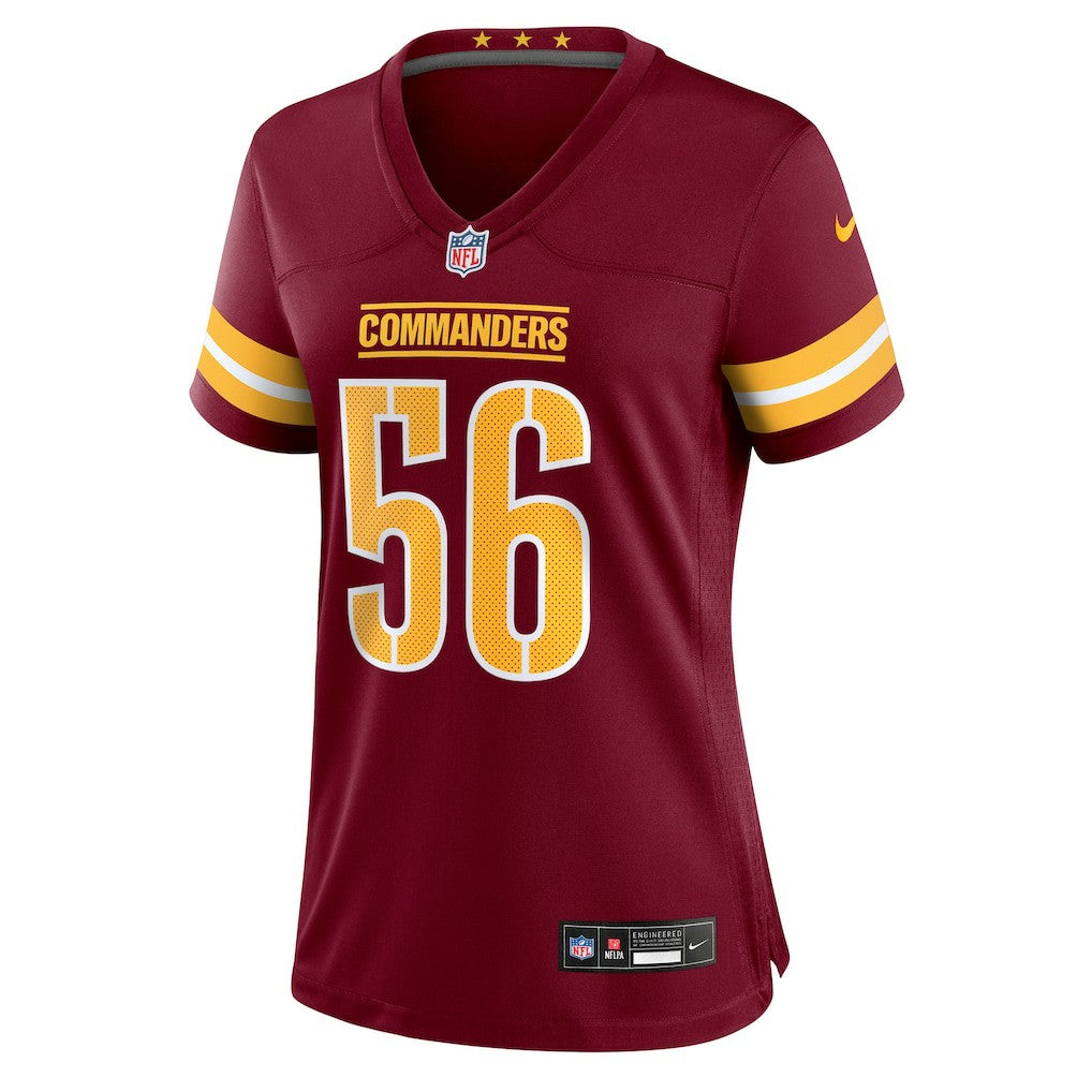 Kain Medrano Washington Commanders Women's Team Game Jersey - Burgundy