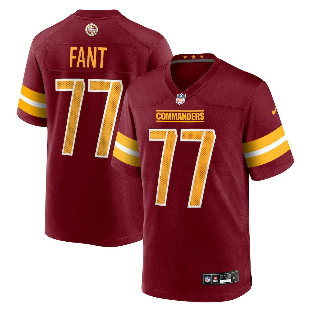 George Fant Washington Commanders Team Game Jersey - Burgundy
