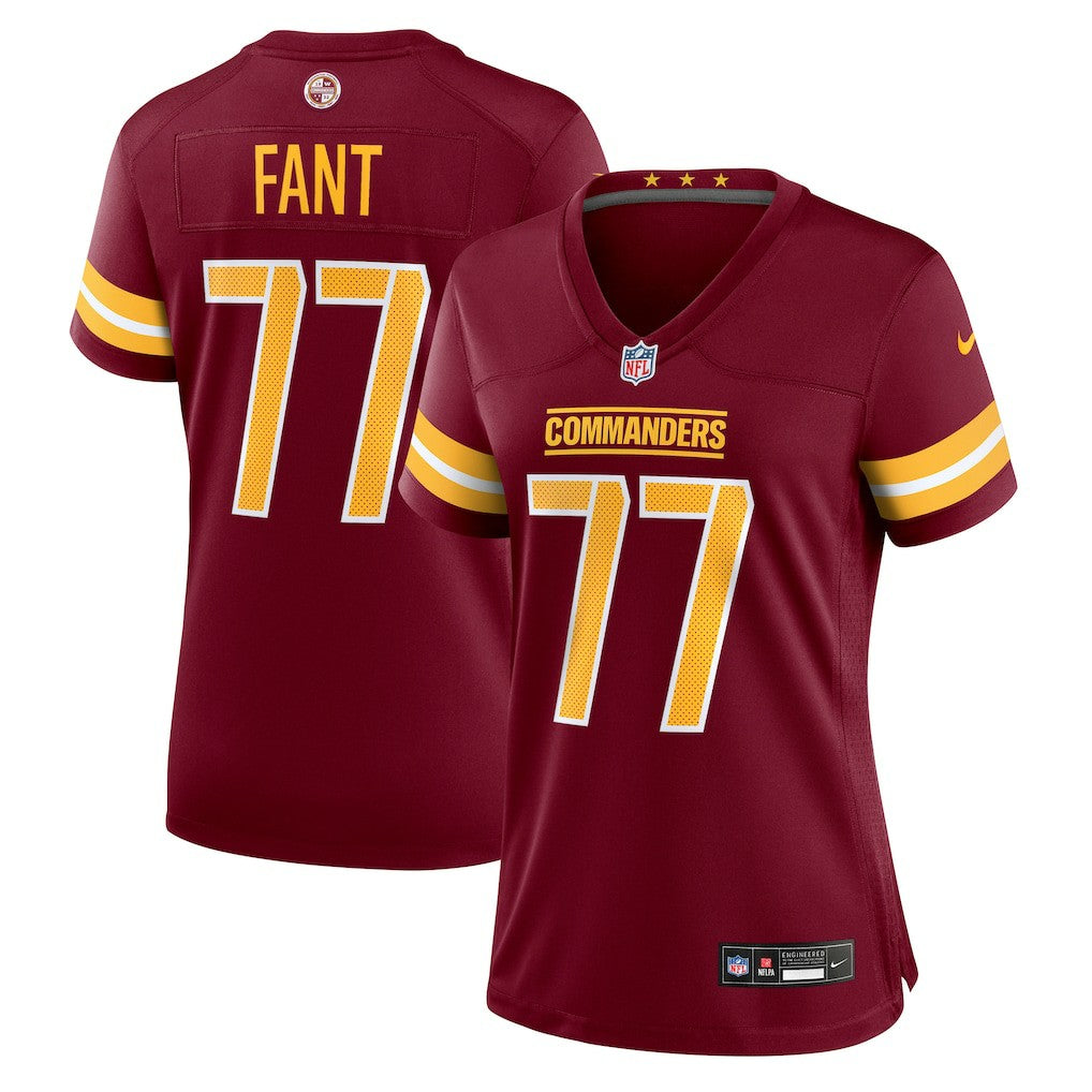 George Fant Washington Commanders Women's Team Game Jersey - Burgundy