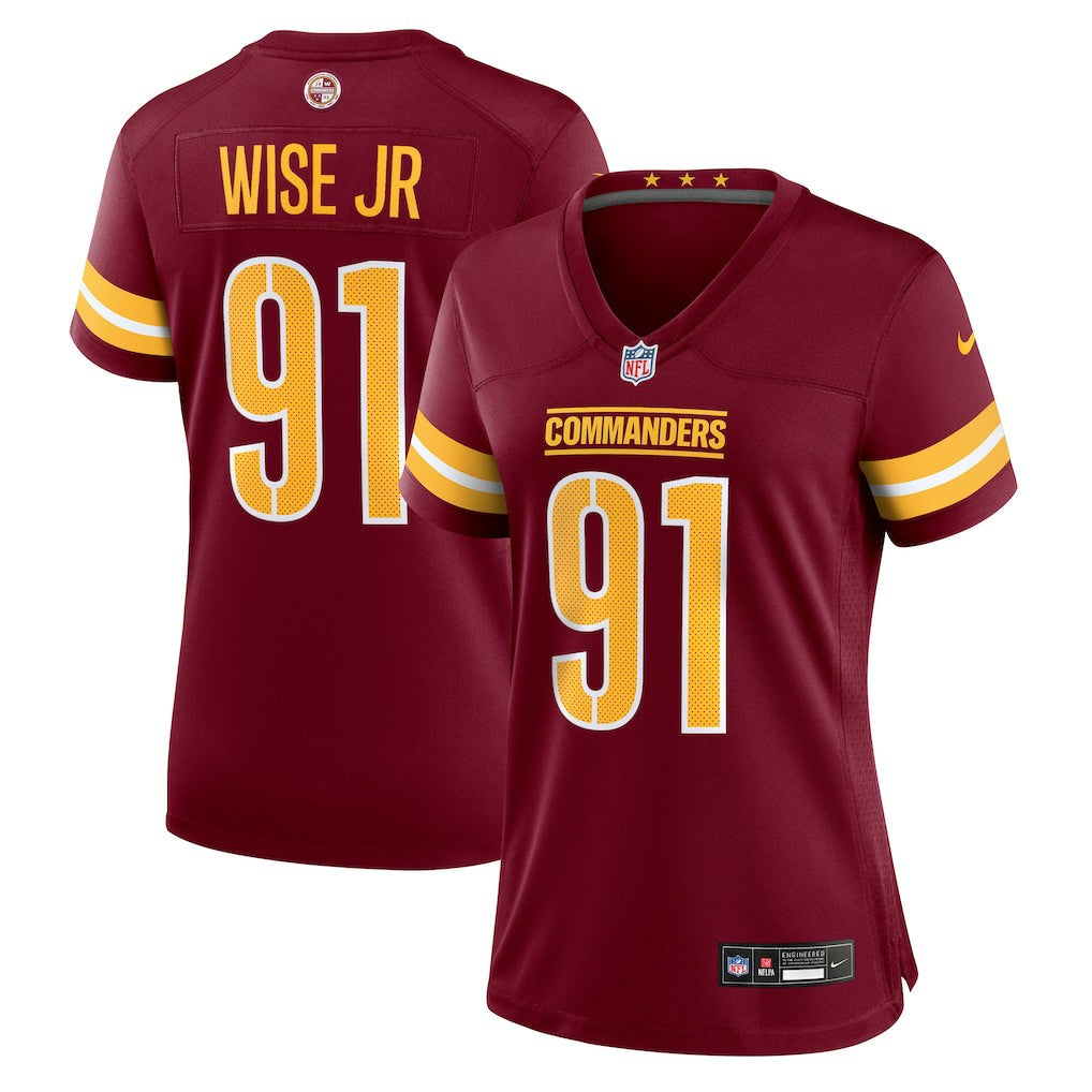 Deatrich Wise Jr. Washington Commanders Women's Team Game Jersey - Burgundy