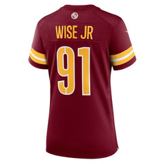 Deatrich Wise Jr. Washington Commanders Women's Team Game Jersey - Burgundy