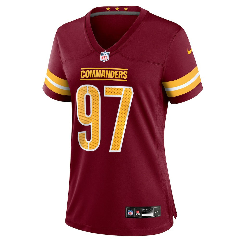 Eddie Goldman Washington Commanders Women's Team Game Jersey - Burgundy