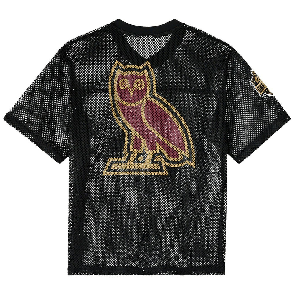 Cleveland Cavaliers OVO x NBA Mesh Football Fashion Jersey sale - Black cheap