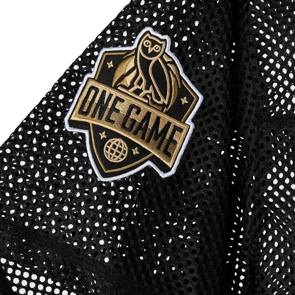 Cleveland Cavaliers OVO x NBA Mesh Football Fashion Jersey sale - Black cheap