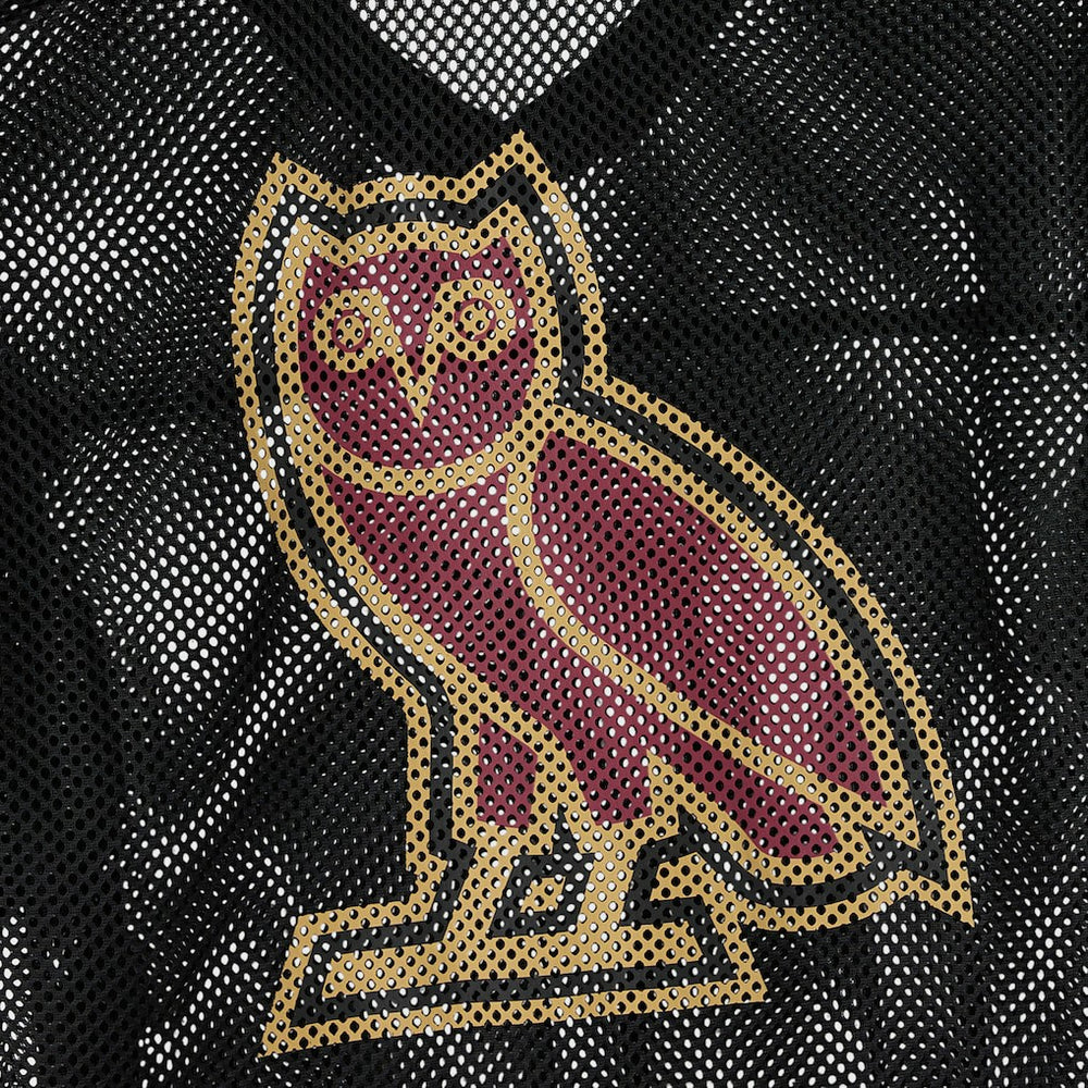 Cleveland Cavaliers OVO x NBA Mesh Football Fashion Jersey sale - Black cheap