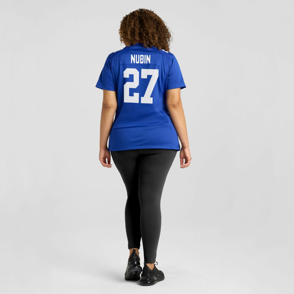 Tyler Nubin New York Giants Women's Team Game Jersey - Royal