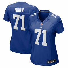 Marcus Mbow New York Giants Women's Team Game Jersey - Royal