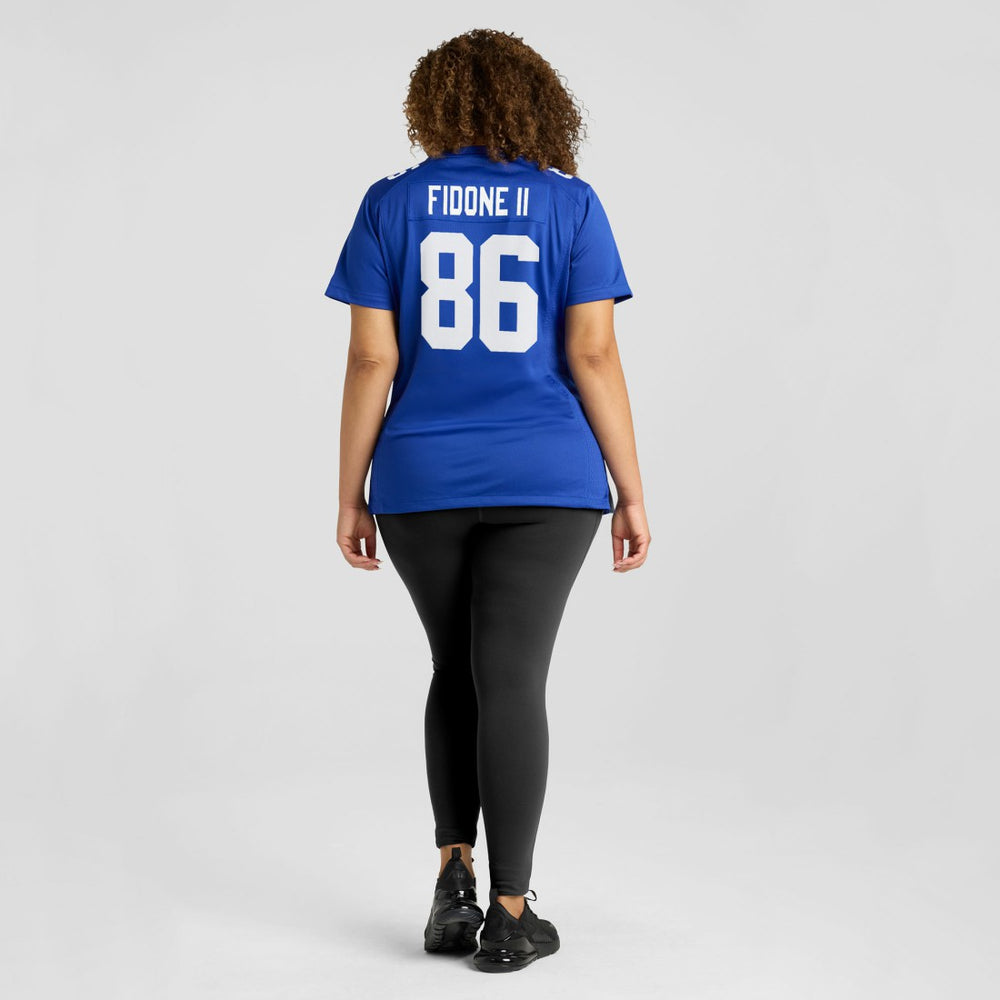 Thomas Fidone II New York Giants Women's Team Game Jersey - Royal